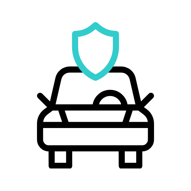 Ikona ubezpieczenia samochodu