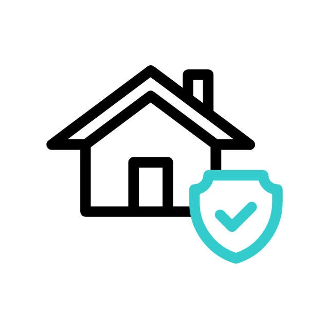 Ikona ubezpieczenia domu i&nbsp;mieszkania